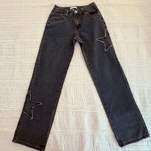 Angel Kiss Denim Straight Leg Jeans